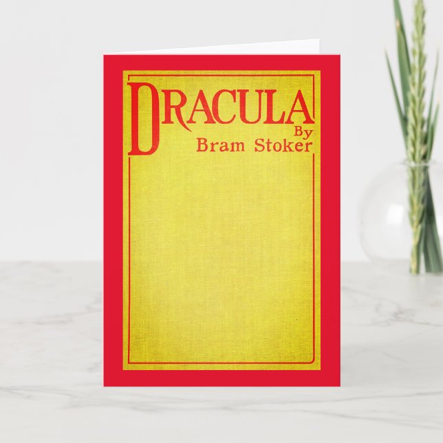Dracula Cover der ersten Ausgabe Karte (Vorderseite)