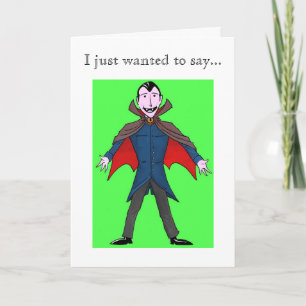 Dracula Dankeschön Karte