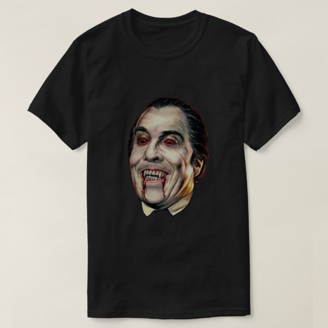 Dracula Face Christopher Lee Classic T-Shirt (Design vorne)
