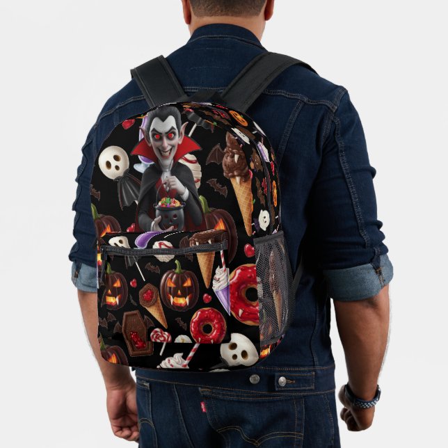 Dracula Halloween Candy Bedruckter Rucksack (Insitu (Modell))
