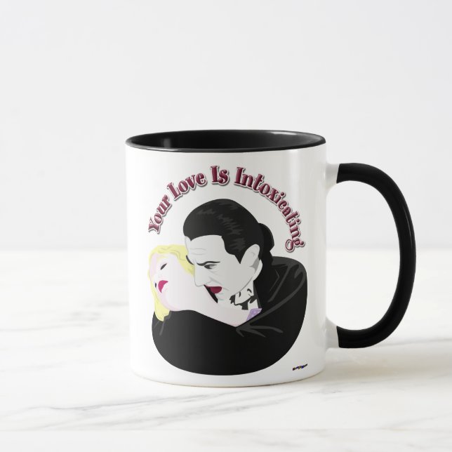 Dracula, Ihre Liebe ist berauschend Tasse (Rechts)
