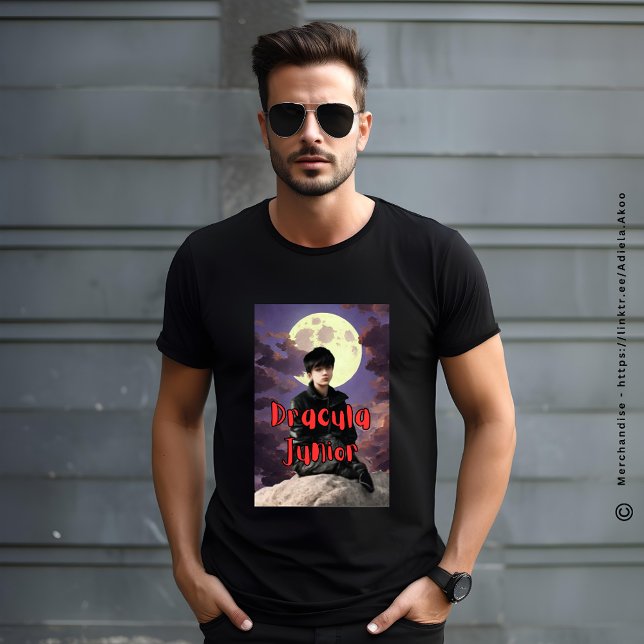 Dracula Junior T - Shirt (DJ T-shirt designed by Poet Adiela Akoo. Browse my store 4 more interesting finds & gr8t gift ideas!)