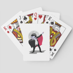Dracula-Klecks Halloween lustig Spielkarten