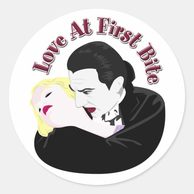 Dracula, Liebe am Anfang Runder Aufkleber (Vorderseite)