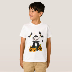 Dracula mit Kürbis T-Shirt