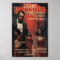 Dracula Plakat Alt Gothic Vampir Horror