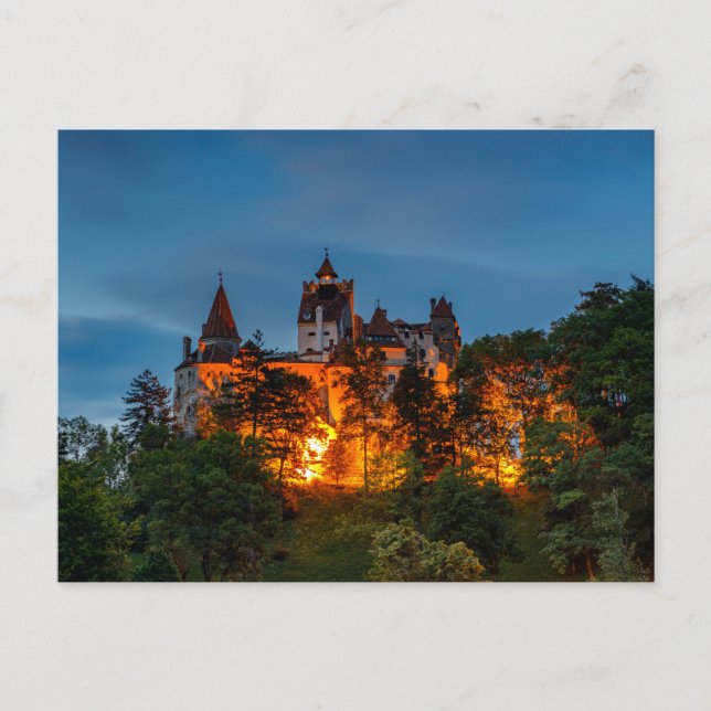 Dracula Schloss Bran in Rumänien Postkarte (Vorderseite)