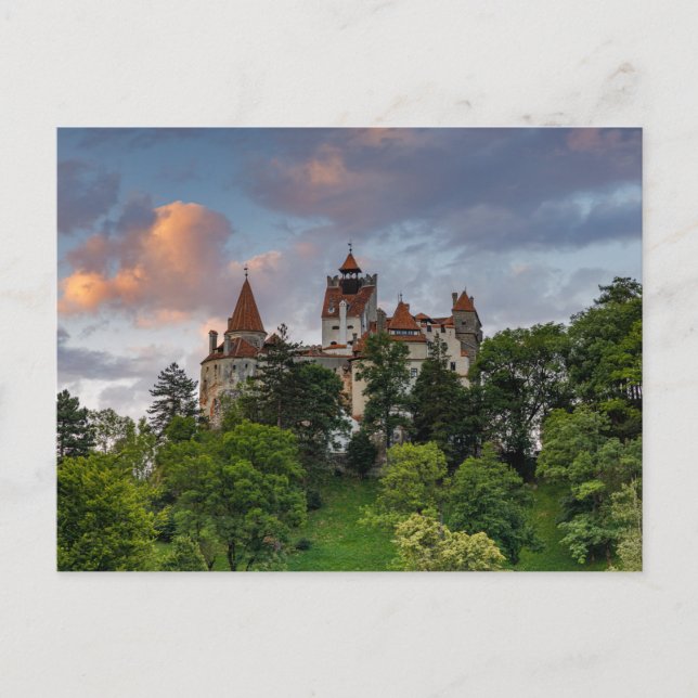Dracula Schloss Bran in Rumänien Postkarte (Vorderseite)