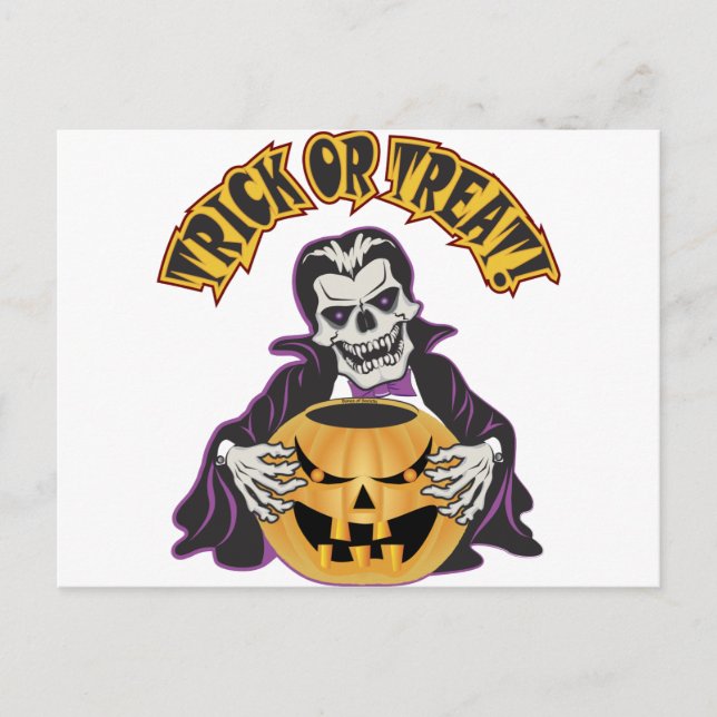 Dracula Skull Postkarte (Vorderseite)