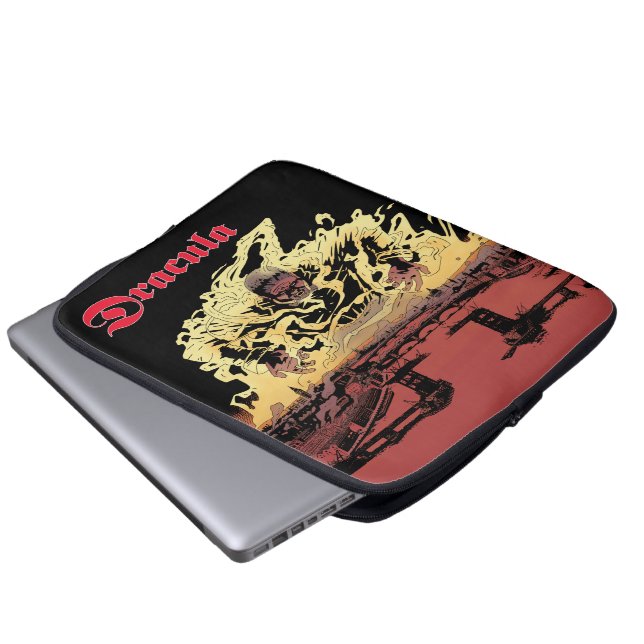 Dracula V2 Design Notebook-Hülle Laptopschutzhülle (Vorne Knopf)