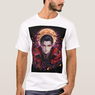 Dracula Vampir Graf Gothic Horror Design T-Shirt