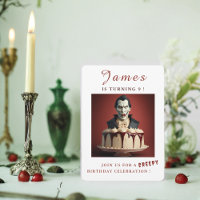 Dracula Vampire thematisch Creme Cake - Geburtstag