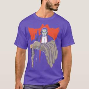 Dracula Vampire traten eine weibliche Illustration T-Shirt