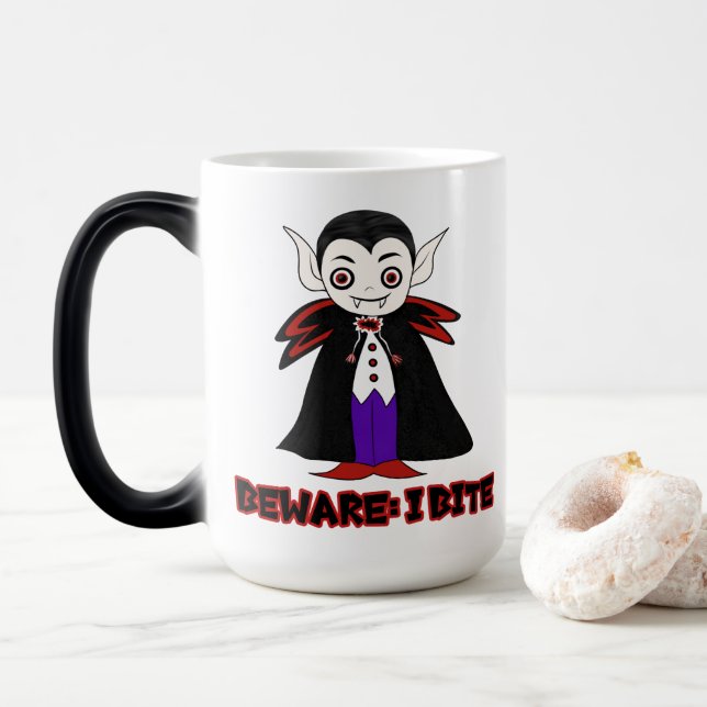 Dracula Verwandlungstasse (Mit Donut)