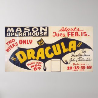 Dracula von Hamilton Deane Poster