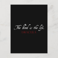 Dracula-Zitat: Das Blut ist das Leben