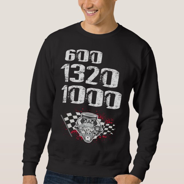 Drag Boat Race for Drag Boat and Drag Boat Driver  Sweatshirt (Vorderseite)