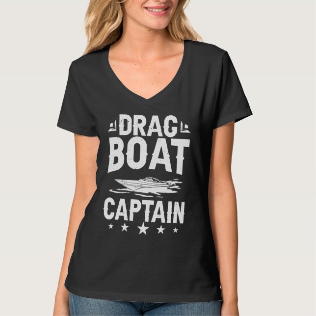 Drag Boat Racing RC Model Boating Driver T-Shirt (Vorderseite)
