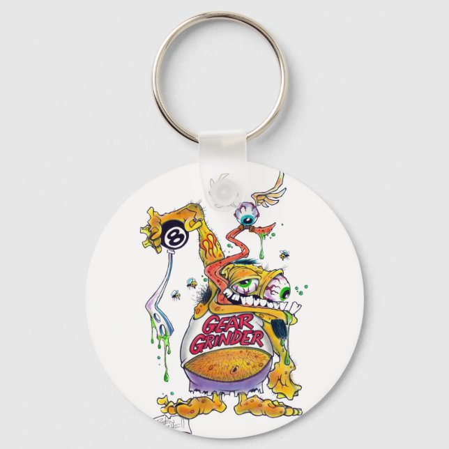 Drag Daddy presents Gear Grinder 9000 Schlüsselanhänger (Vorderseite)