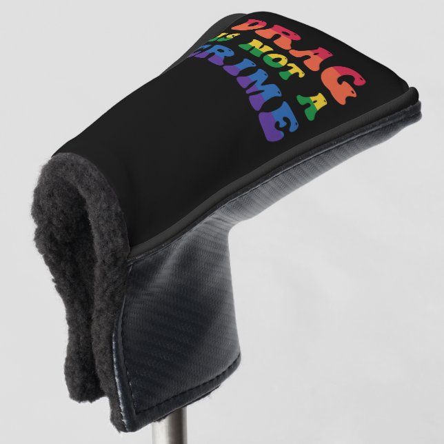 Drag ist kein Crime Golf Club Cover Headcover (3/4 Vorderseite)