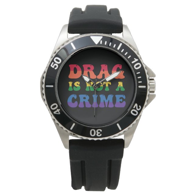 Drag ist keine Kriminaluhr Armbanduhr (Vorderseite)