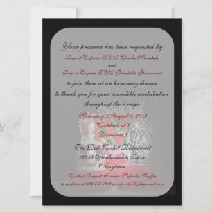 Drag Kaiser und Kaiserin zu Ehrenessen einladen Einladung