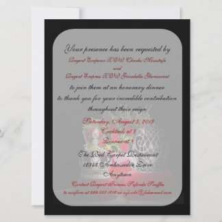 Drag Kaiser und Kaiserin zu Ehrenessen einladen Einladung