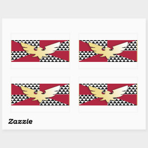 Drag Pride-Flag Rechteckiger Aufkleber