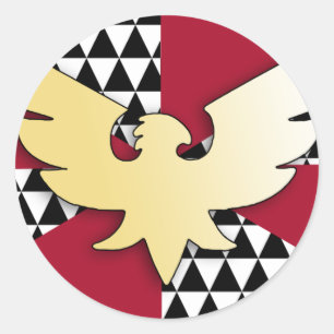 Drag Pride-Flag Runder Aufkleber