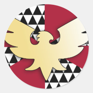 Drag Pride-Flag Runder Aufkleber