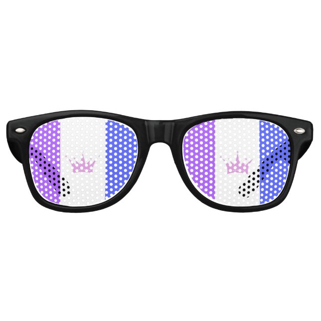 Drag Pride Flag Sonnenbrille (Vorderseite)