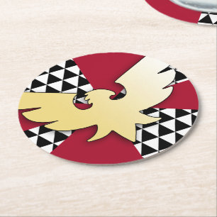 Drag Pride-Flagge Runder Pappuntersetzer