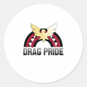 Drag Pride Runder Aufkleber