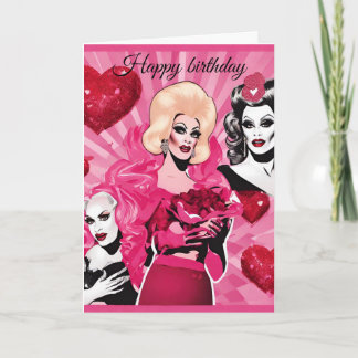Drag Queen Birthday Card Karte