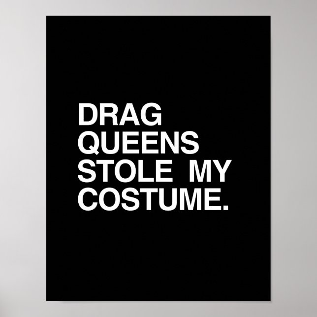 DRAG QUEENS HALTEN MEINE KOSTEN AUF POSTER (Vorne)