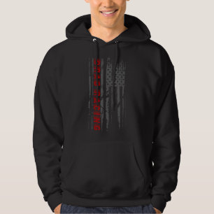 Drag Race Vintage Patriotische Amerikanische Flagg Hoodie