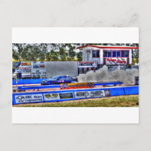DRAG RACING ART EFFEKTE LÄNDLICHE QUEENSLAND AUSTR POSTKARTE