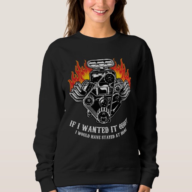 Drag Racing  Automotor Mechanik Motorsport Sweatshirt (Vorderseite)