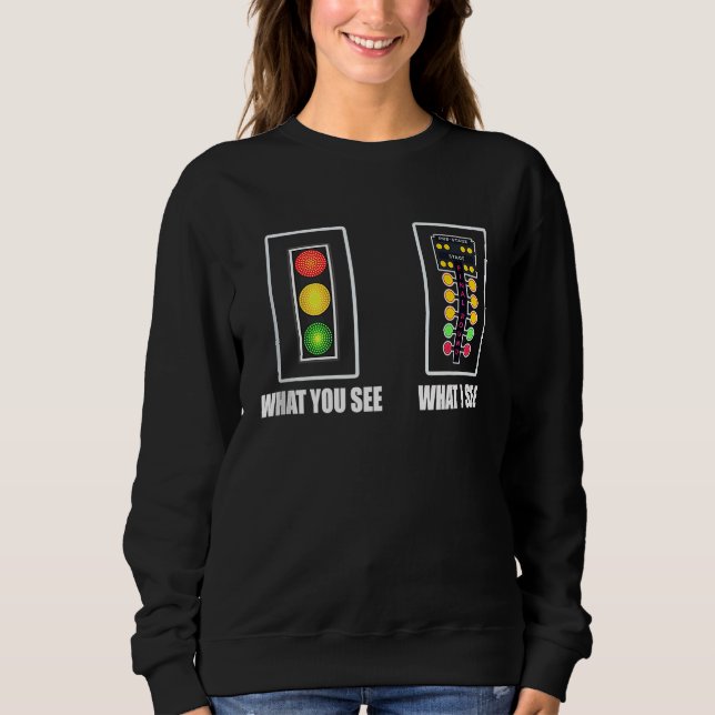 Drag Racing Christmas Tree Drag Racer Dragster Tan Sweatshirt (Vorderseite)