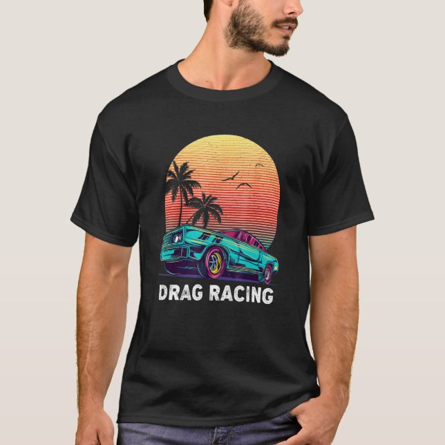 Drag Racing Mens Drag Race Muscle Car T-Shirt (Vorderseite)