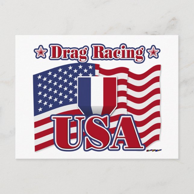 Drag Racing USA Postkarte (Vorderseite)
