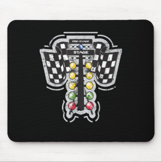 Drag Racing Weihnachtsbaum Lights Ziehen Racing T Mousepad