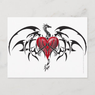Dragão Tribal Postkarte
