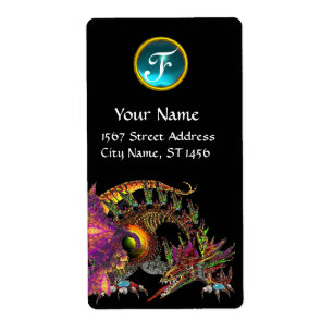 DRAGO, Blue Aquamarine Monogram