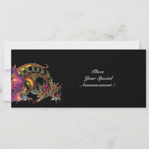 DRAGO / FANTASY DRACHE IN GOLD PINK PURPUR SCHWARZ ANKÜNDIGUNG