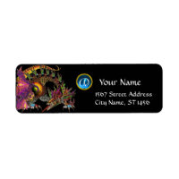 DRAGO/FANTASY DRAGON Blue Sapphire Gem Monogram