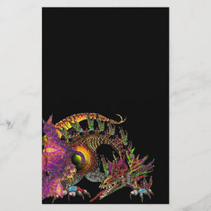 DRAGO/FANTASY GOLD DRAGON IN LILA UND SCHWARZ BRIEFPAPIER