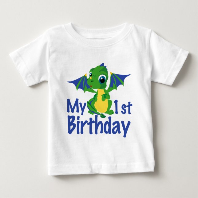 Dragon 1. Geburtstag Baby T-shirt (Vorderseite)