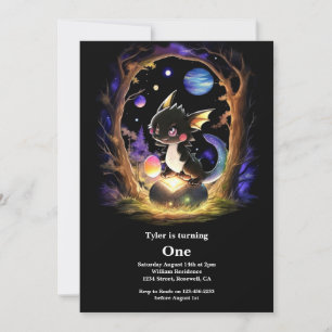 Dragon 1. Geburtstag Einladung