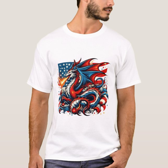 Dragon 4. Juli T-Shirt (Vorderseite)